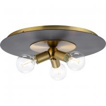  P350248-109 - Trimble Collection Three-Light Brushed Bronze 18" Flush Mount