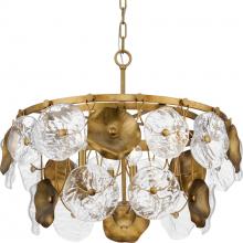  P400364-204 - Loretta Collection Six-Light Gold Ombre Transitional Chandelier