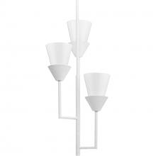  P500445-197 - Pinellas Collection Three-Light White Plaster Contemporary Pendant