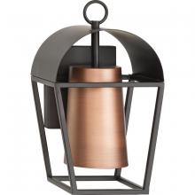  P560335-020 - Hutchence Collection One-Light Antique Bronze with Antique Copper Transitional Outdoor Wall Lantern