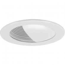  P804004-028 - 4" Satin White Recessed Wall Washer Trim for 4" Housing (P804N series)