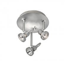 WAC US PAN-826-PT - Three Light Platinum Directional Semi-Flush Mount