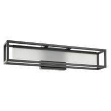  205622A - Bath/Vanity Light With Matte Black Finish and White Acrylic Shade 19W Integrated LED