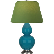 Robert Abbey 1753G - Peacock Double Gourd Table Lamp