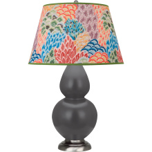 Robert Abbey MCR59S - Matte Ash Double Gourd Table Lamp