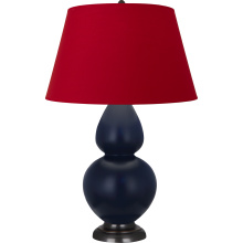 Robert Abbey MMB57R - Matte Midnight Blue Double Gourd Table Lamp