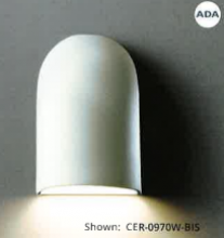Justice Design Group CER-0970W-BIS - Small Domed Cylinder  - Closed Top (Outdoor)