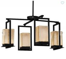 Justice Design Group FSN-7510W-MROR-MBLK - Laguna 4-Light LED Outdoor Chandelier