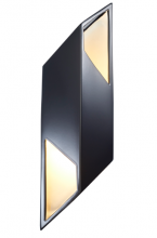 Justice Design Group CER-5849-CRB - Large ADA Rhomboid Right LED Wall Sconce