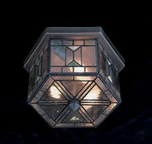 Quoizel CL1265Z - Three Light Bronze Outdoor Flush Mount