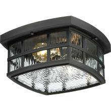 Quoizel SNN1612K - Stonington Outdoor Flush Mount - Mystic Black