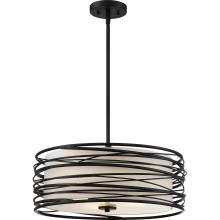 Quoizel SPL2820K - Spiral Pendant - Mystic Black