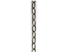 Satco Products Inc. 90/081 - 4 Gauge; Antique Brass Finish; 1-3/4" Link Length; 1-1/8" Link Width; 1/4" Thick; 1 Yard