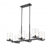 Z-Lite 3032-6L-MB - Callista Linear Chandelier - Matte Black