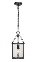 Z-Lite 346P8-MB - Barrington 1 Light Pendant - Matte Black