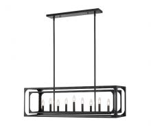 Z-Lite 3038-9L-MB - Easton 9 Light Island - Matte Black