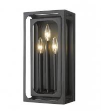Z-Lite 3038-3S-MB - Easton 3 Light Wall Sconce - Matte Black