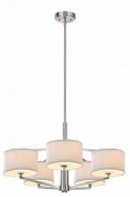  1880-09 - Monaco 5Lt Chandelier Satin Nickel