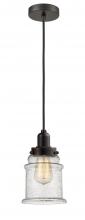  100OB-10BK-0H-OB-G184 - Whitney - 1 Light - 8 inch - Oil Rubbed Bronze - Cord hung - Mini Pendant