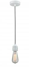  100W-10BW-2W - Winchester - 1 Light - 2 inch - White - Cord hung - Mini Pendant