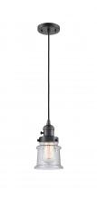  201CSW-OB-G184S - Canton - 1 Light - 5 inch - Oil Rubbed Bronze - Cord hung - Mini Pendant