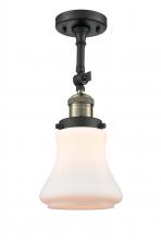 Innovations Lighting 201F-BAB-G191 - Bellmont - 1 Light - 6 inch - Black Antique Brass - Adjustable Semi-Flush Mount