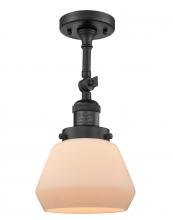Innovations Lighting 201F-BK-G171 - Fulton - 1 Light - 7 inch - Matte Black - Adjustable Semi-Flush Mount