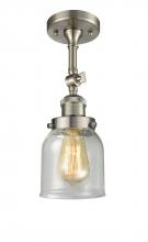 Innovations Lighting 201F-SN-G54-LED - Bell - 1 Light - 5 inch - Brushed Satin Nickel - Adjustable Semi-Flush Mount