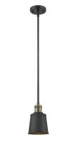  201S-BAB-M9-BK - Addison - 1 Light - 5 inch - Black Antique Brass - Stem Hung - Mini Pendant