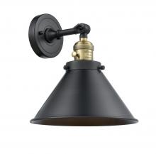Innovations Lighting 203SW-BAB-M10-BK-LED - Briarcliff - 1 Light - 10 inch - Black Antique Brass - Adjustable Sconce