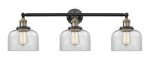  205-BAB-G72 - Bell - 3 Light - 32 inch - Black Antique Brass - Bath Vanity Light