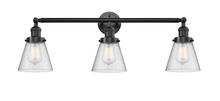  205-OB-G64 - Cone - 3 Light - 30 inch - Oil Rubbed Bronze - Bath Vanity Light