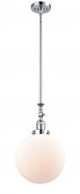 Innovations Lighting 206-PC-G201-10 - Beacon - 1 Light - 10 inch - Polished Chrome - Stem Hung - Adjustable Mini Pendant