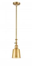  206-SG-M9-SG - Addison - 1 Light - 5 inch - Satin Gold - Stem Hung - Mini Pendant