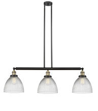  213-BAB-G222 - Seneca Falls - 3 Light - 39 inch - Black Antique Brass - Stem Hung - Island Light