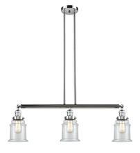 Innovations Lighting 213-PC-G182 - Canton - 3 Light - 39 inch - Polished Chrome - Stem Hung - Adjustable Island Light