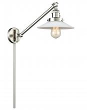 Innovations Lighting 237-SN-G1-LED - Halophane - 1 Light - 9 inch - Brushed Satin Nickel -Adjustable Swing Arm