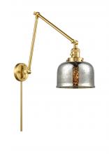  238-SG-G78 - Bell - 1 Light - 8 inch - Satin Gold - Swing Arm