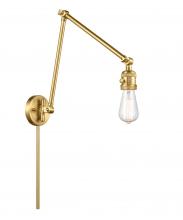  238-SG - Bare Bulb - 1 Light - 5 inch - Satin Gold - Swing Arm
