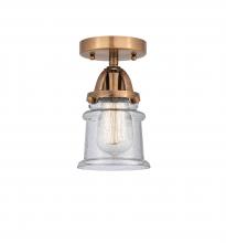  288-1C-AC-G184S - Canton - 1 Light - 5 inch - Antique Copper - Semi-Flush Mount