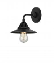  288-1W-BK-M6-BK - Railroad - 1 Light - 8 inch - Matte Black - Sconce