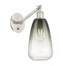 Innovations Lighting 317-1W-SN-G480-6SL - Brookhaven Almond - 1 Light - 6 inch - Brushed Satin Nickel - Sconce