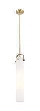  413-1SS-BB-G413-1S-4WH - Pilaster - 1 Light - 5 inch - Brushed Brass - Pendant
