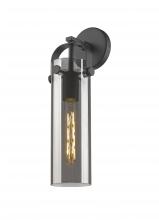  413-1W-BK-G413-1W-4SM - Pilaster - 1 Light - 5 inch - Matte Black - Sconce