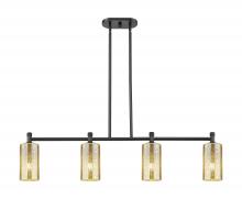 Innovations Lighting 434-4I-BK-G434-7ME - Crown Point - 4 Light - 44 inch - Matte Black - Island Light