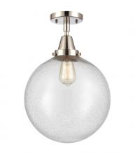  447-1C-PN-G204-12 - Beacon - 1 Light - 12 inch - Polished Nickel - Flush Mount