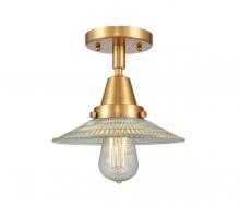  447-1C-SG-G2 - Halophane - 1 Light - 9 inch - Satin Gold - Flush Mount