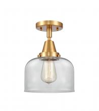  447-1C-SG-G72 - Bell - 1 Light - 8 inch - Satin Gold - Flush Mount