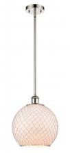 Innovations Lighting 516-1S-PN-G121-10CSN - Farmhouse Chicken Wire - 1 Light - 10 inch - Polished Nickel - Mini Pendant