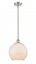 Innovations Lighting 516-1S-SN-G121-10CSN - Farmhouse Chicken Wire - 1 Light - 10 inch - Brushed Satin Nickel - Mini Pendant